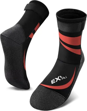 3mm Neoprene Water Socks, Sandproof Durable Beach Volleyball Socks for Men Women