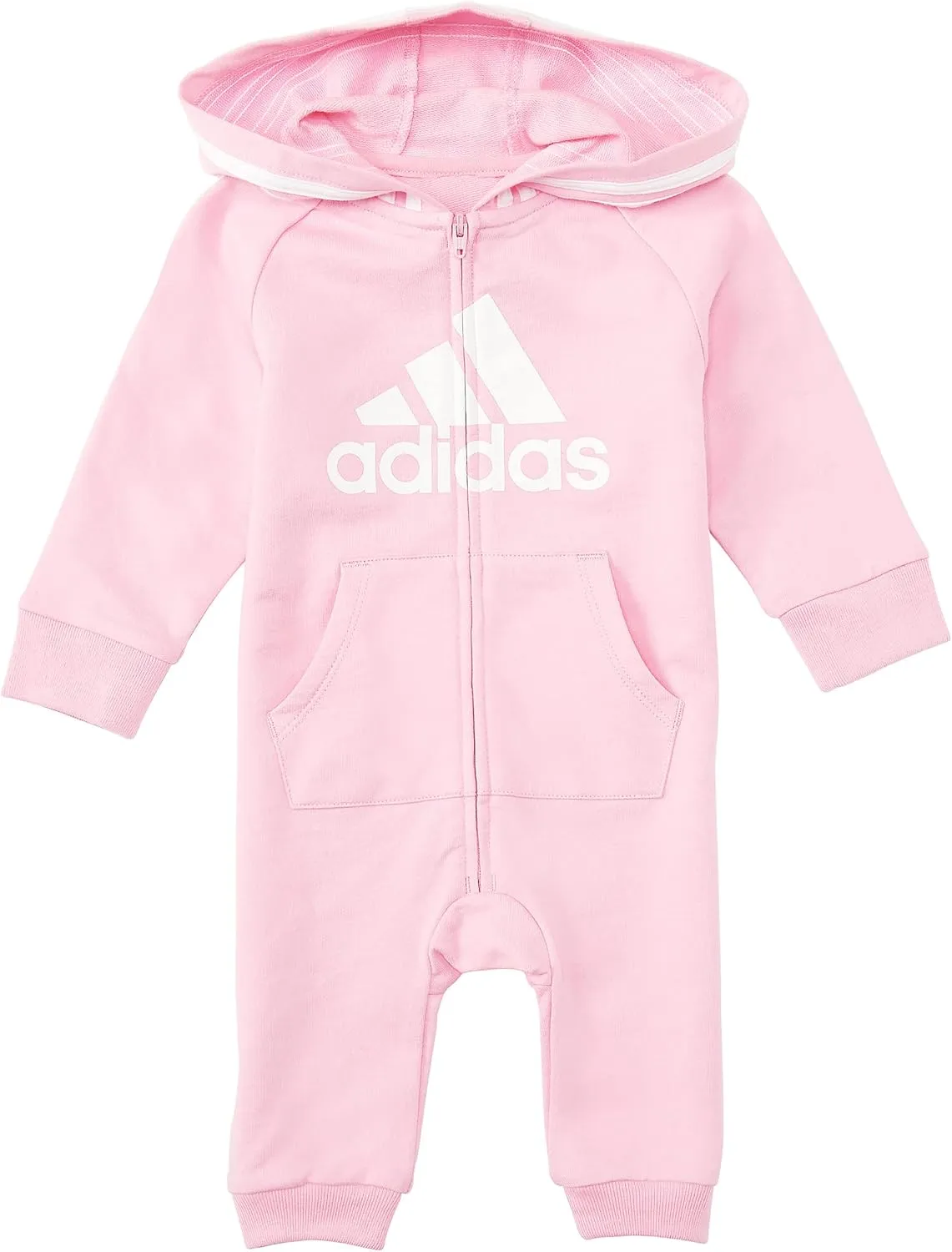 adidas Baby Boys' Infant Girls' and Baby Boys' Long Sleeve Hooded Coverall
