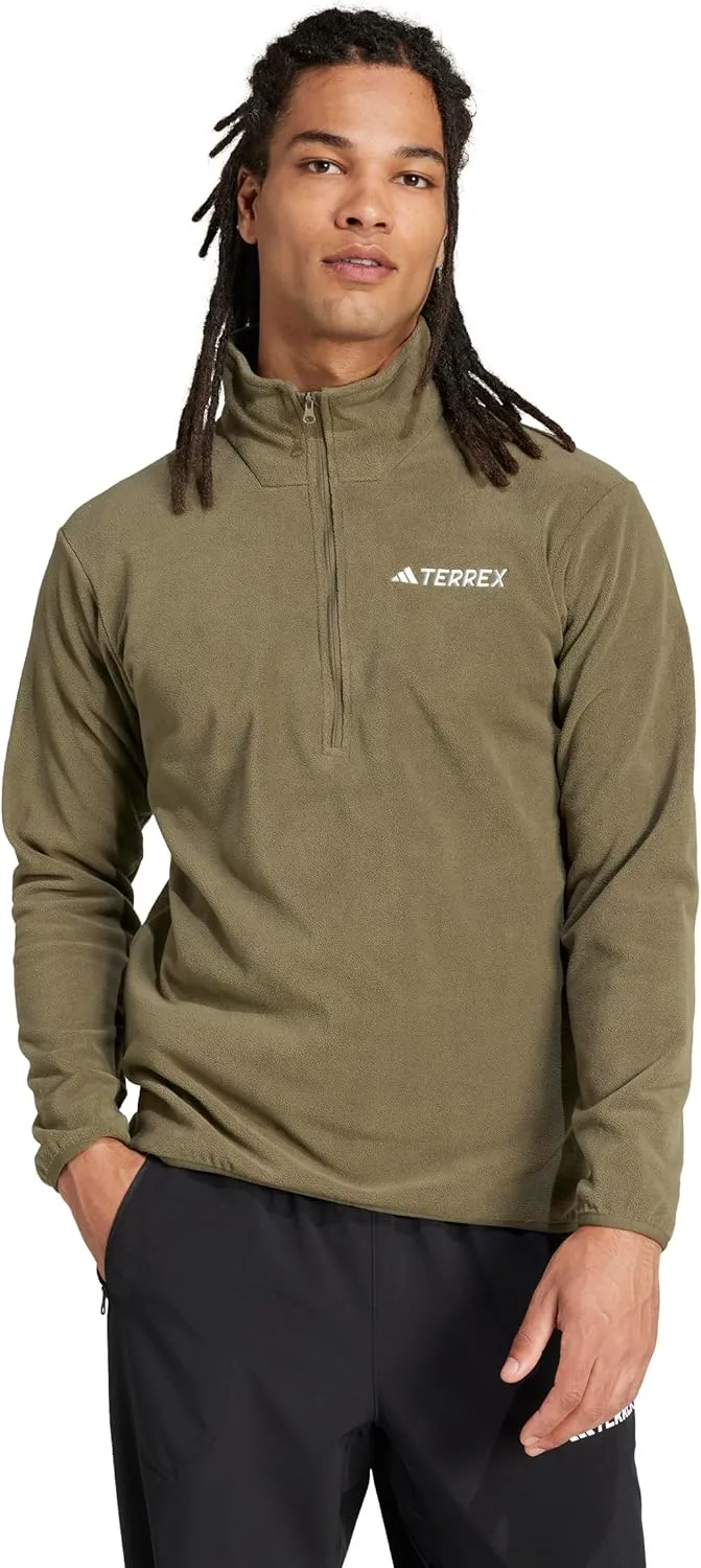 adidas Men's Terrex Multi Essentials Half-Zip Fleece Hiking Jacket