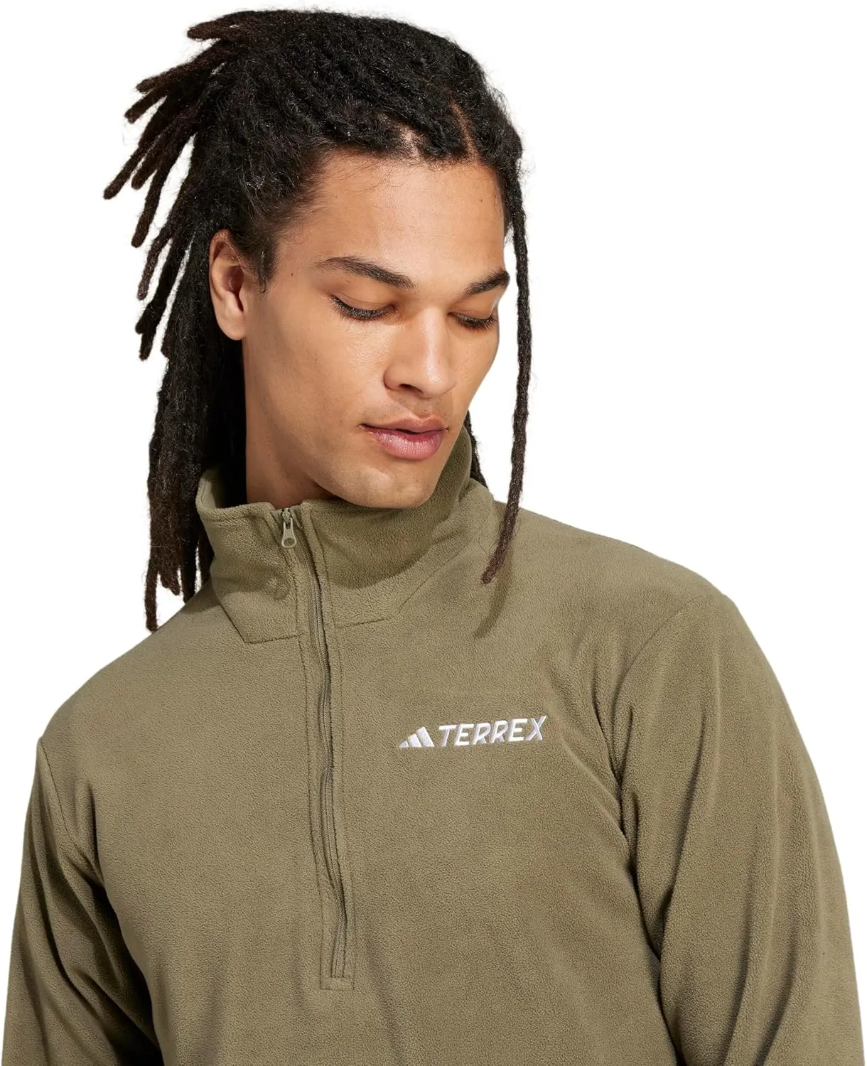 adidas Men's Terrex Multi Essentials Half-Zip Fleece Hiking Jacket