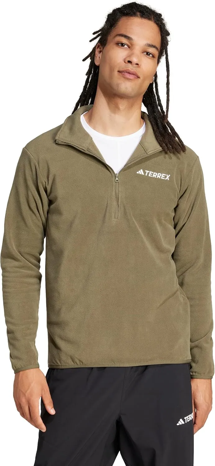 adidas Men's Terrex Multi Essentials Half-Zip Fleece Hiking Jacket