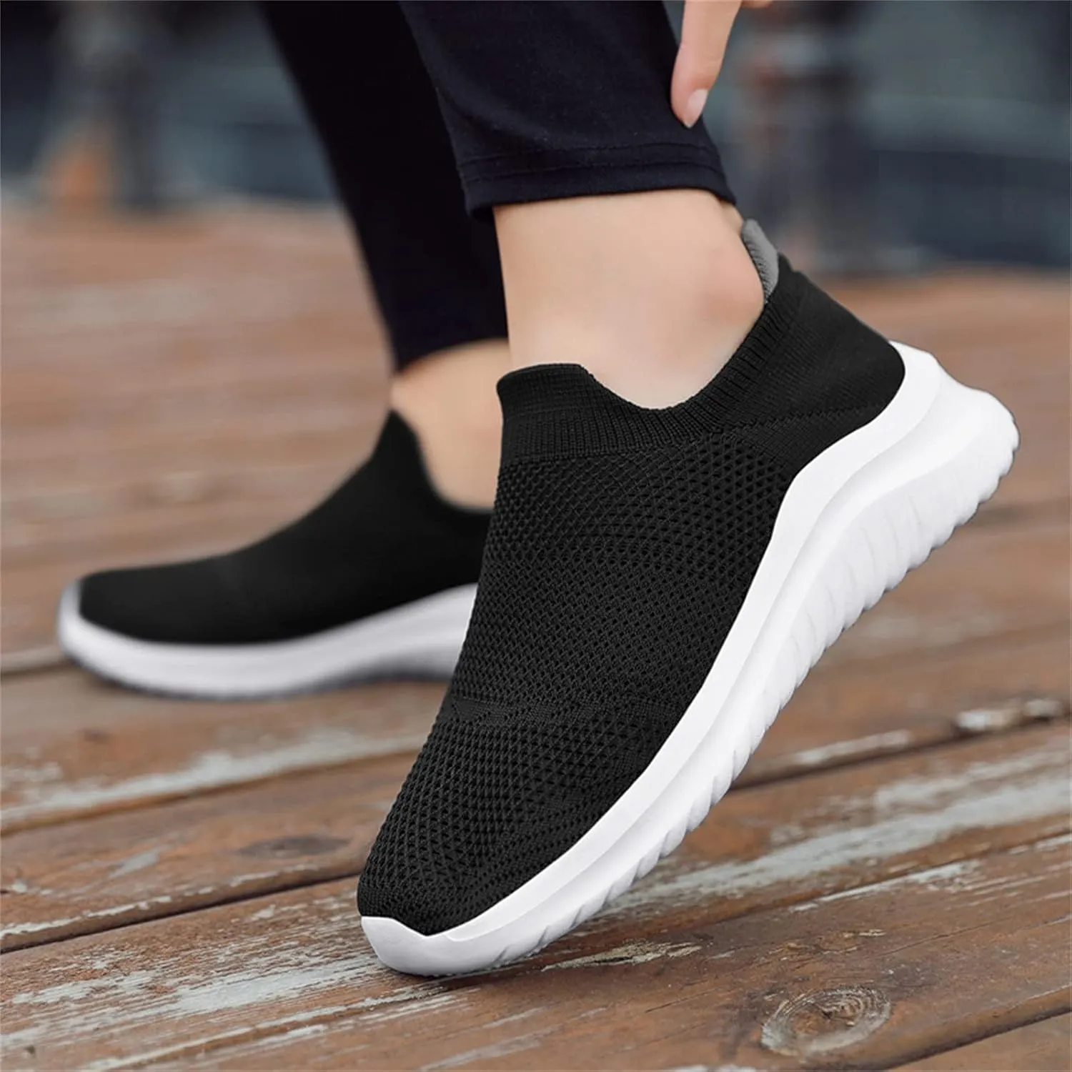 Arch Support Platform Sneakers for Women Lightweight Casual Sneakers for Gym Travel Work Business Casual Shoe