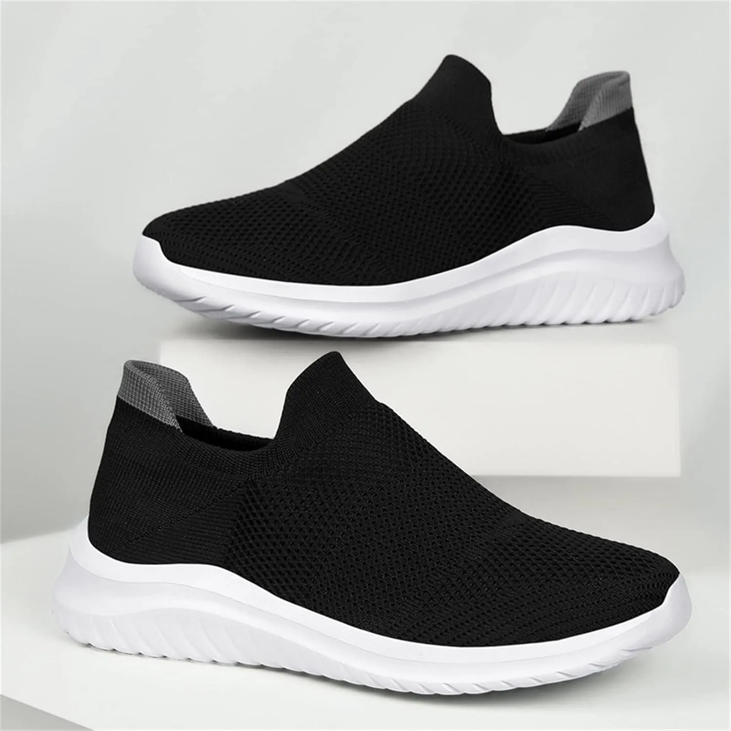 Arch Support Platform Sneakers for Women Lightweight Casual Sneakers for Gym Travel Work Business Casual Shoe