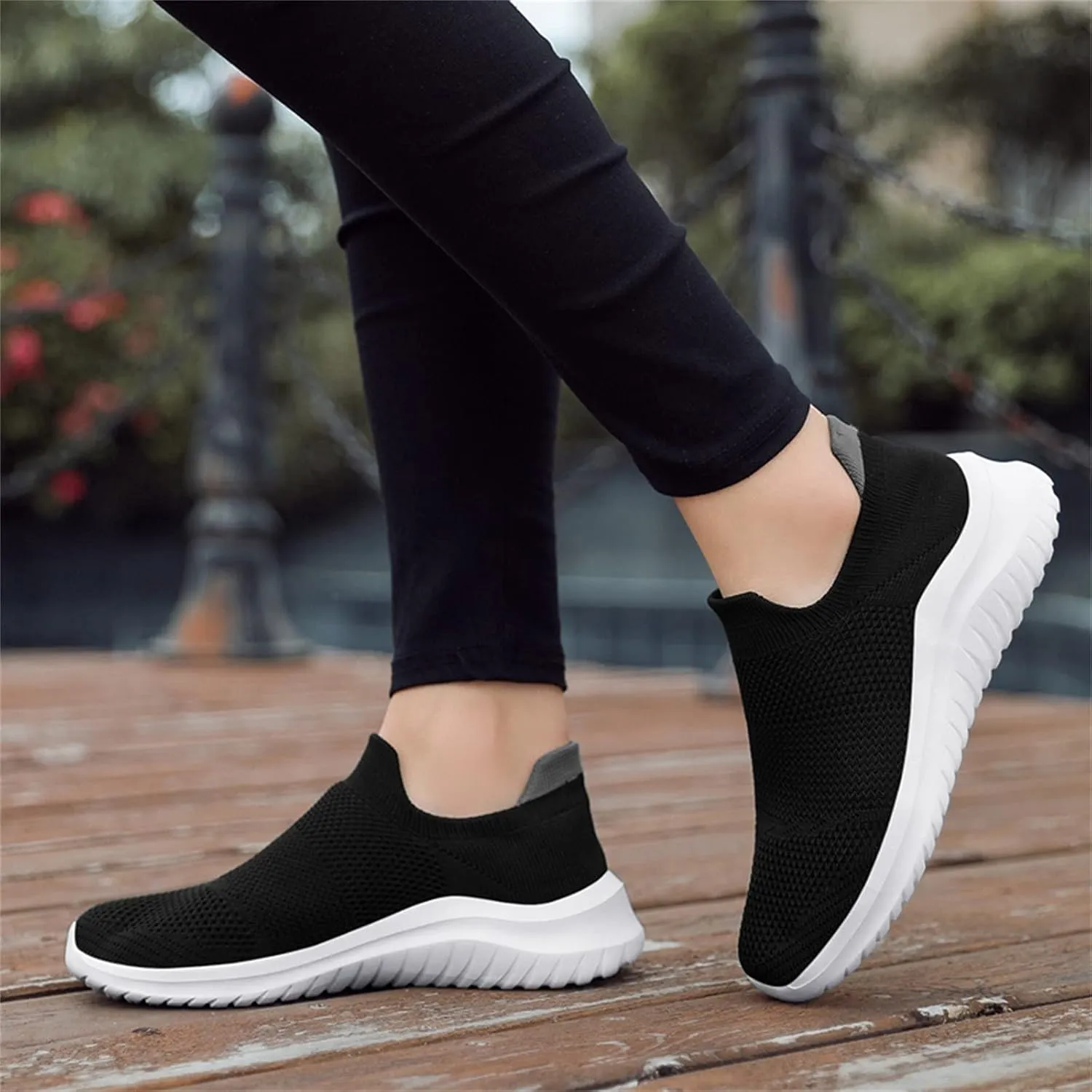 Arch Support Platform Sneakers for Women Lightweight Casual Sneakers for Gym Travel Work Business Casual Shoe