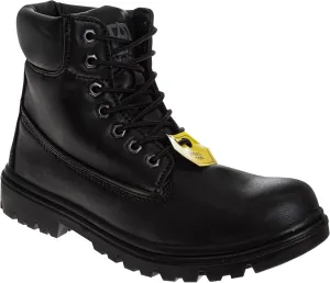 Avalanche Steel Toe Work Boots for Men EverFit Comfort Technology - Anti Slip Grip Heavy Duty Leather Boot Safety Industrial Workwear Construction