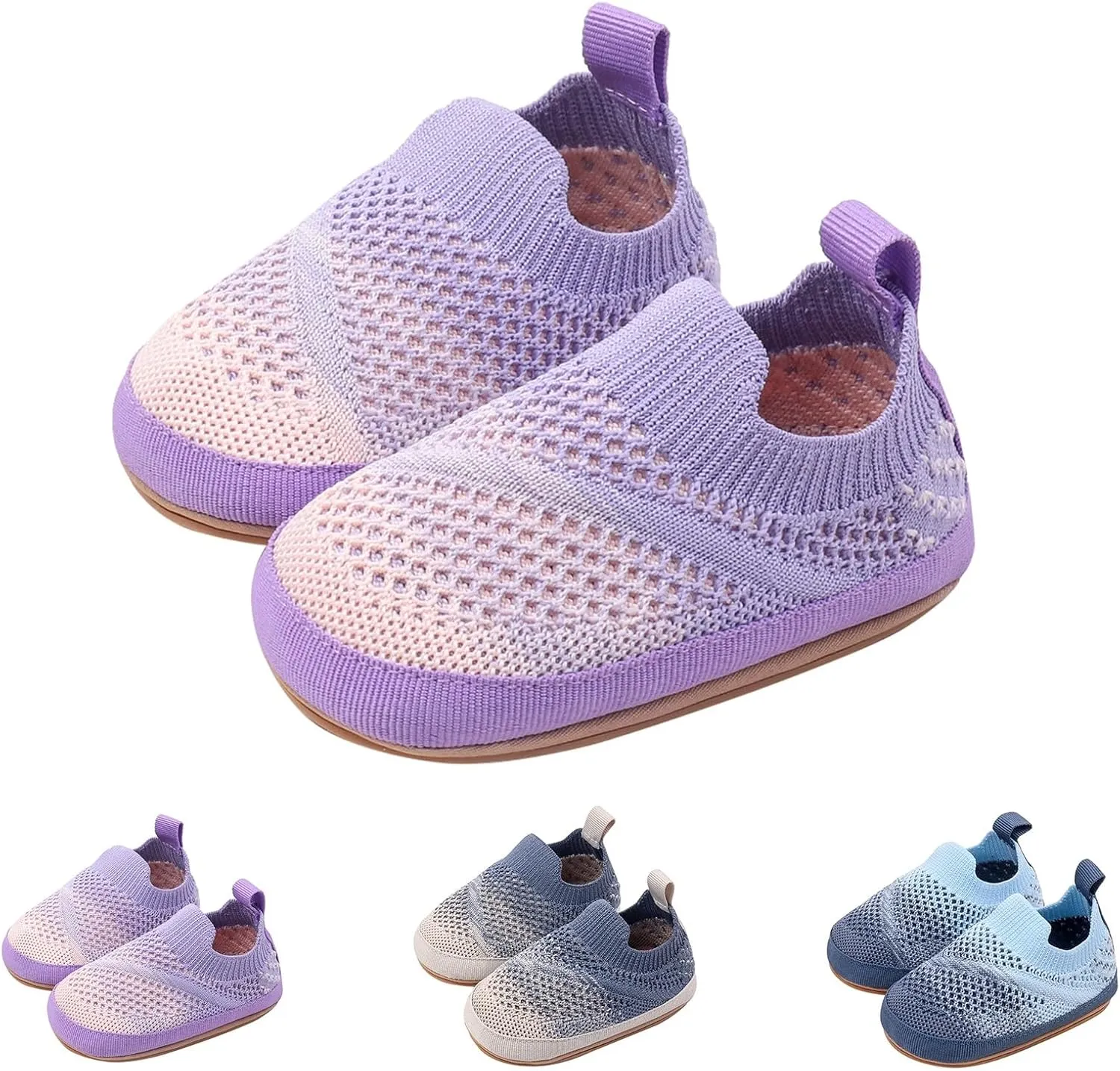 Baby Boys Girls Sandals Non Slip Close Toe Flats Breathable Mesh Walking Shoes Infant Summer Casual Water Sneakers