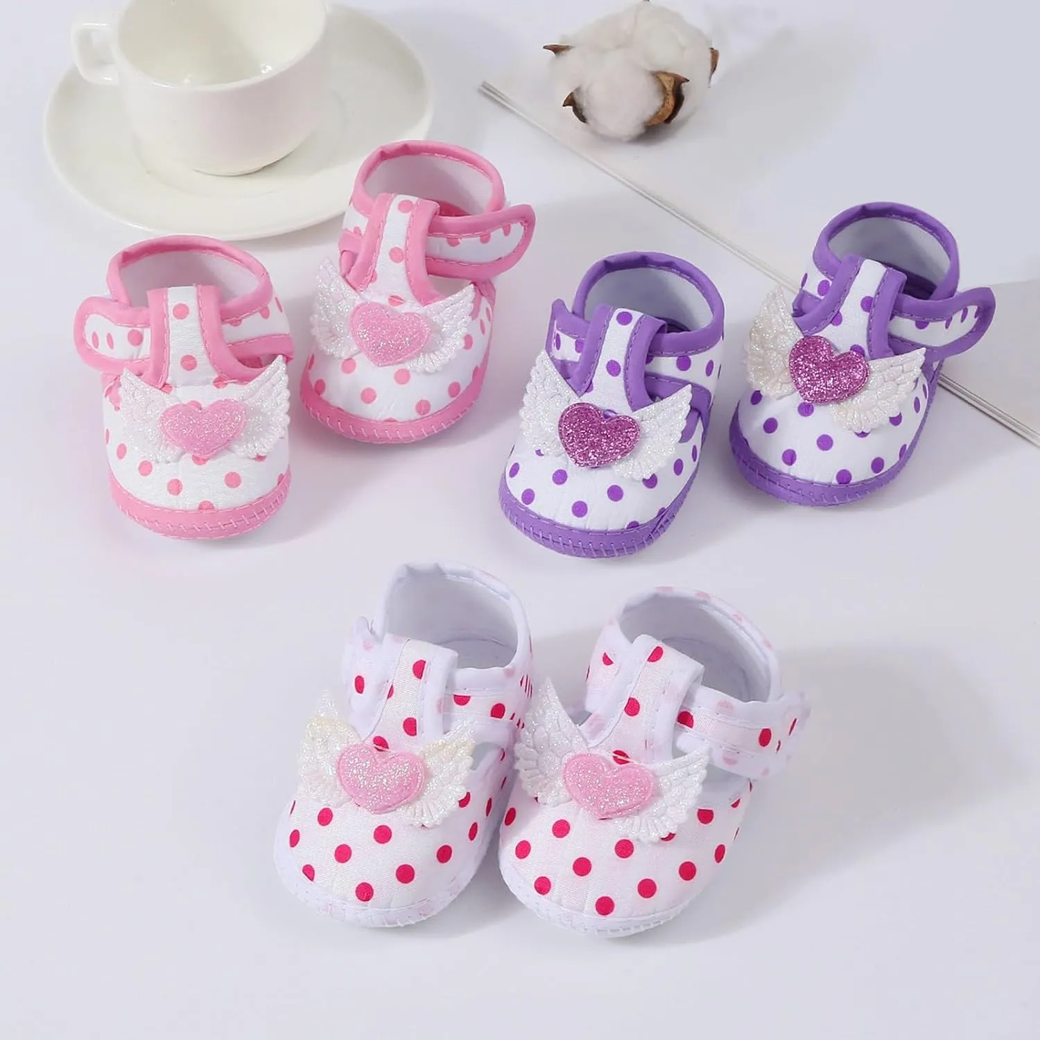 Baby Girls Learning To Walk Flats Sandals Non-slip Floral Print Cute Bow Sandals Infant Soft First Single Shoes