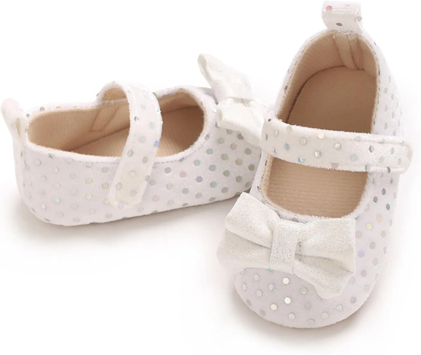 Baby Girls Sandals Cute Sequins Bow Knot Adjusted Strap Non Slip Flats Shoes Infant Soft Princess Wedding Dress Sandals