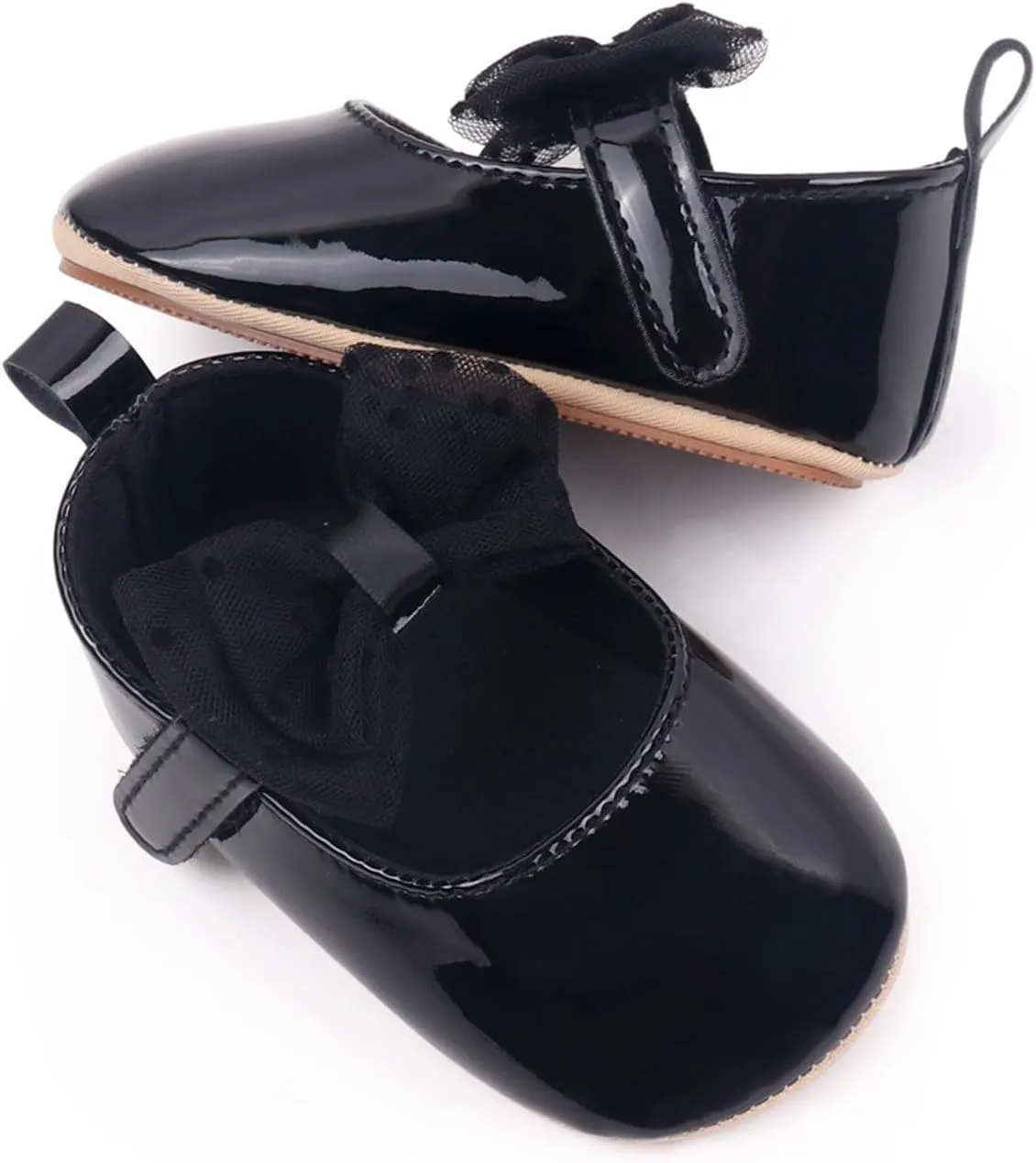 Baby Girls Sandals Lace Bowknot Adjusted Strap Mary Jane Flats Shoes Newborn Cute Wedding Princess Dress Sandals