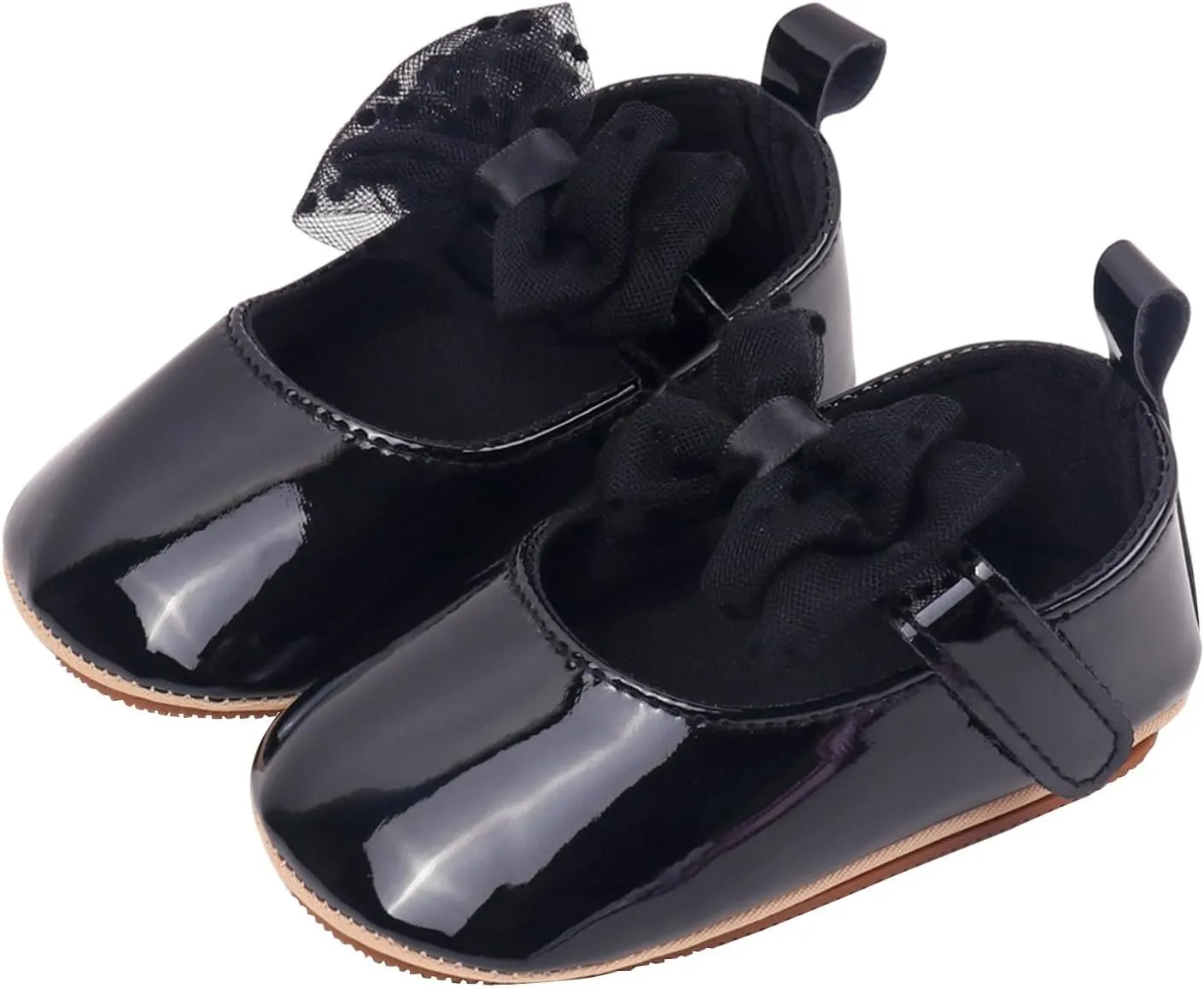 Baby Girls Sandals Lace Bowknot Adjusted Strap Mary Jane Flats Shoes Newborn Cute Wedding Princess Dress Sandals