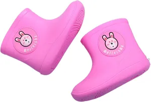 Baby Rain Shoes for 2-7 Years Old, Kids Toddler Boys Girls Cartoon Animal Rubber Waterproof Rain Boots Galoshes