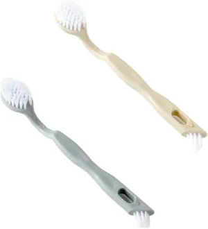 BESPORTBLE 2-Piece Shoe Cleaning Brush Set Golf Shoe Cleaner Soft Bristles Long Handle for Easy Grip Durable and Portable for Household Use