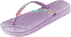Capelli New York Girls Glitter Pastel Mermaid Scales Fashion Flip Flops Lilac