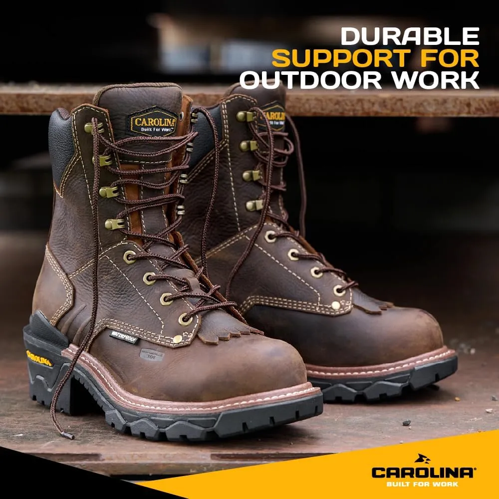 Carolina Cardinal Capacity 8" Waterproof Composite Toe Logger Work Boot for Men - Durable and Comfortable