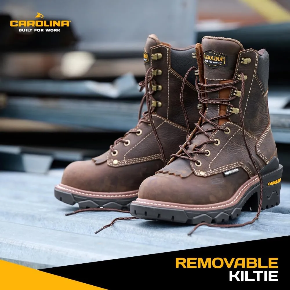 Carolina Cardinal Capacity 8" Waterproof Composite Toe Logger Work Boot for Men - Durable and Comfortable