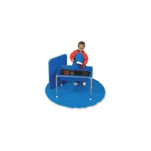 Children's Factory Small Sensory Table Set - Rectangle Top - Four Leg Base - 4 Legs - 28" Table Top Length x 20" Table Top Width - 18" Height - Blue, White - Plastic