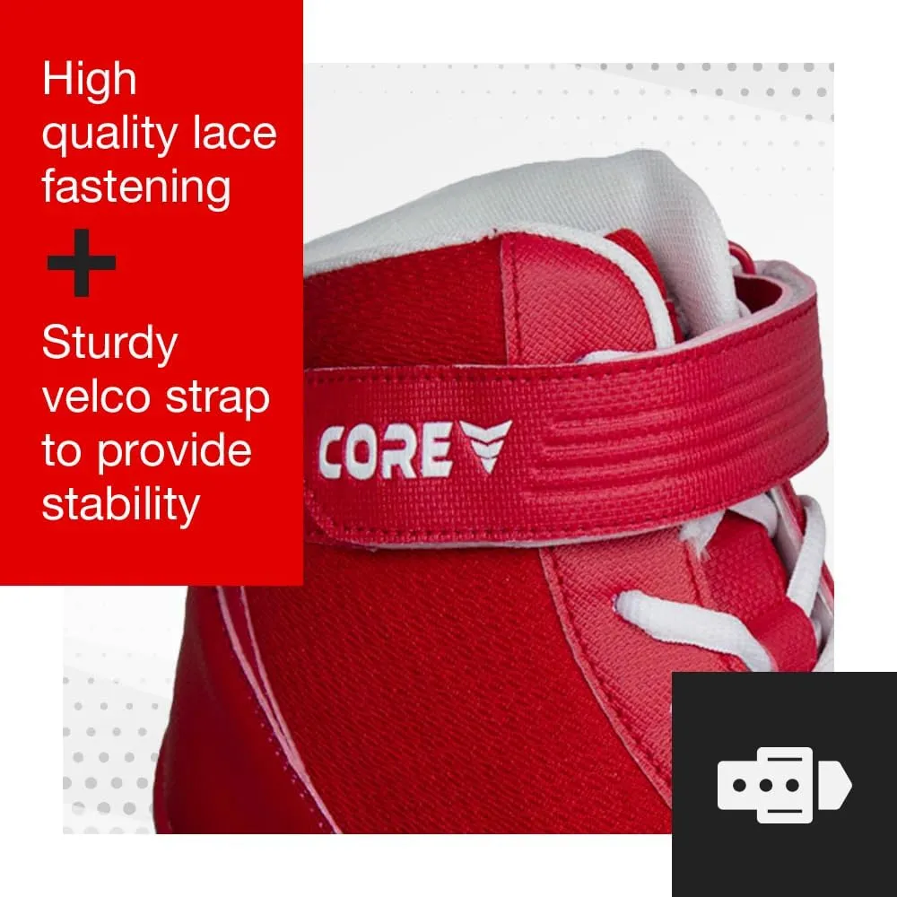CORE Wrestling Shoes  High Traction Wrestling Shoes for Men, Women, Youth & Kids - Durable Shoes for Wrestling, Boxing, Weightlifting & Bodybuilding  Combat Sports Footwear, Lightweight Gym Shoes