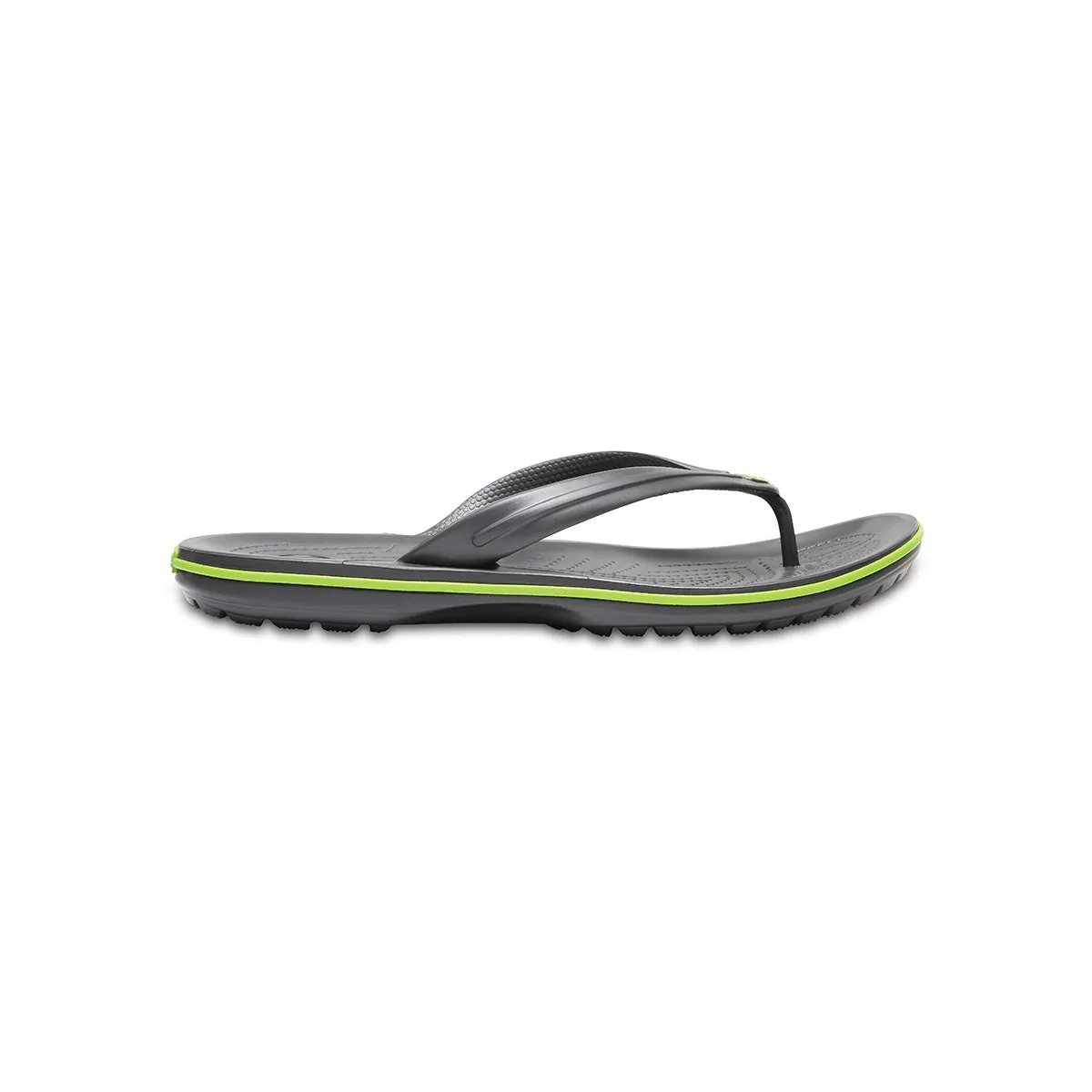Crocband Flip in Graphite Volt Green
