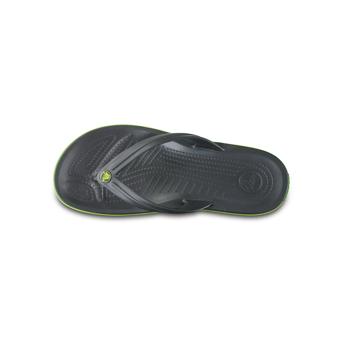 Crocband Flip in Graphite Volt Green