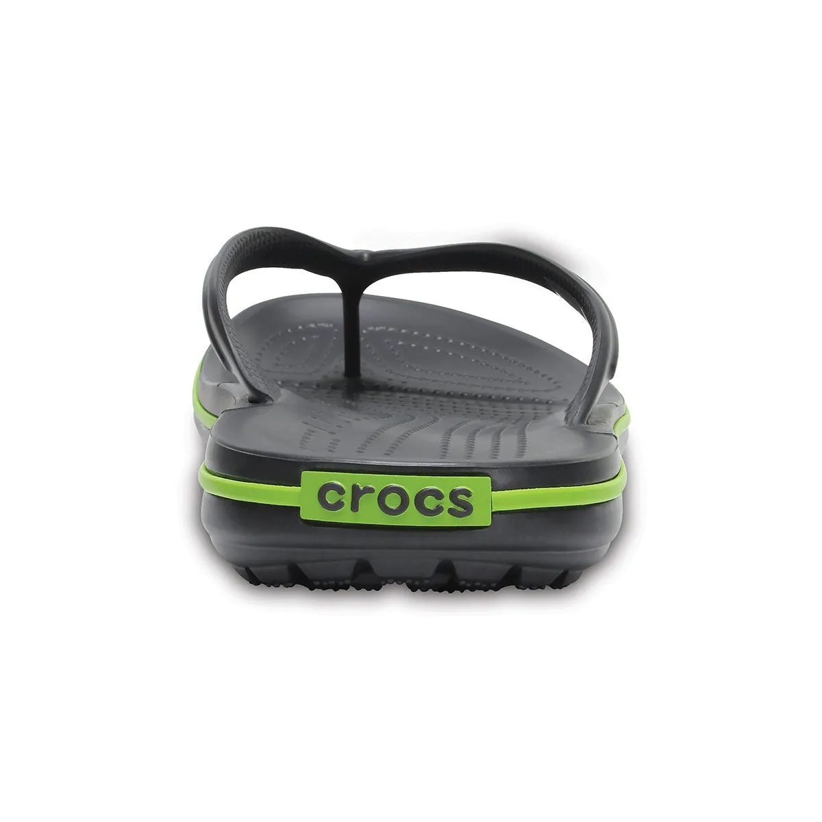 Crocband Flip in Graphite Volt Green