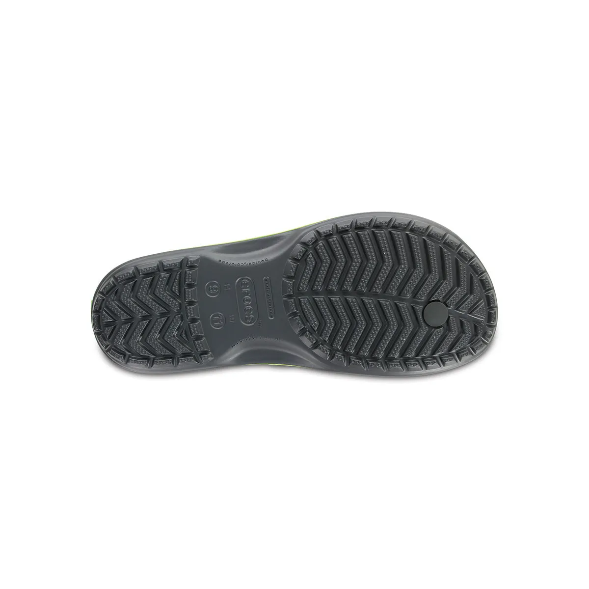 Crocband Flip in Graphite Volt Green