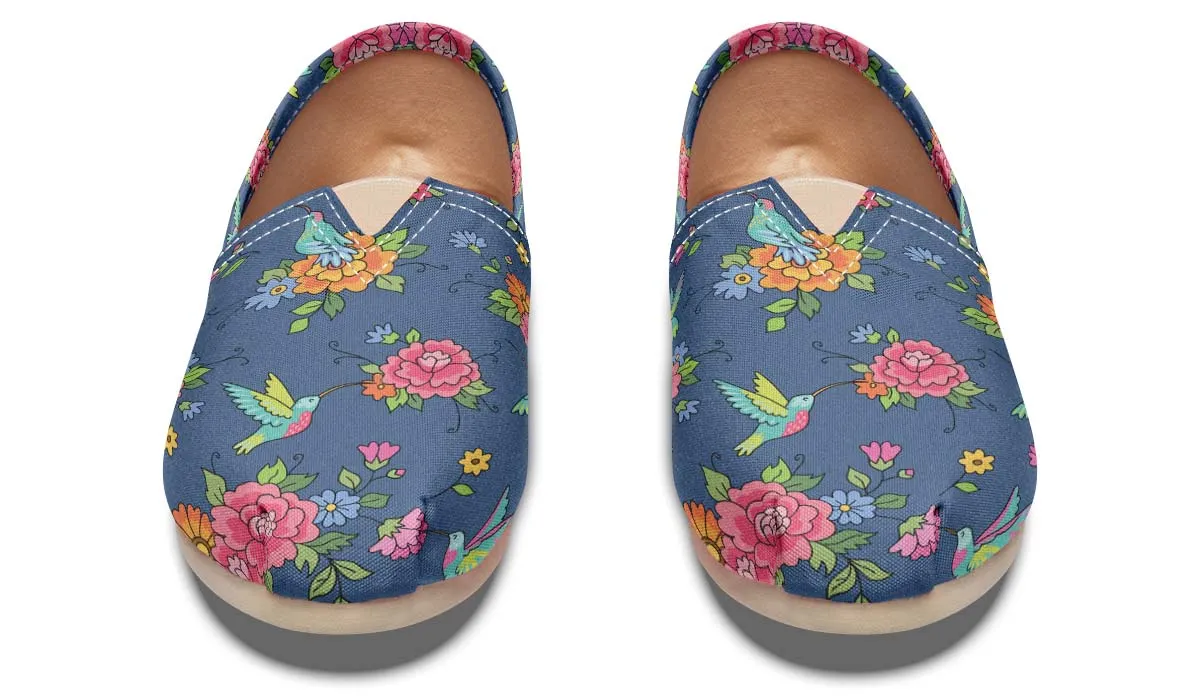 Cute Hummingbirds Pattern Casual Shoes