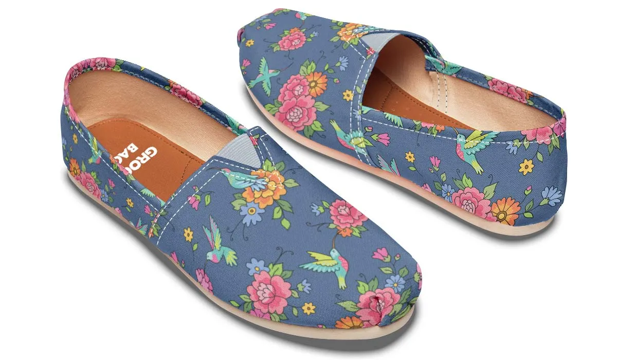 Cute Hummingbirds Pattern Casual Shoes