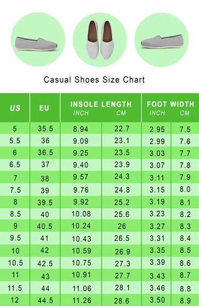 Cute Hummingbirds Pattern Casual Shoes