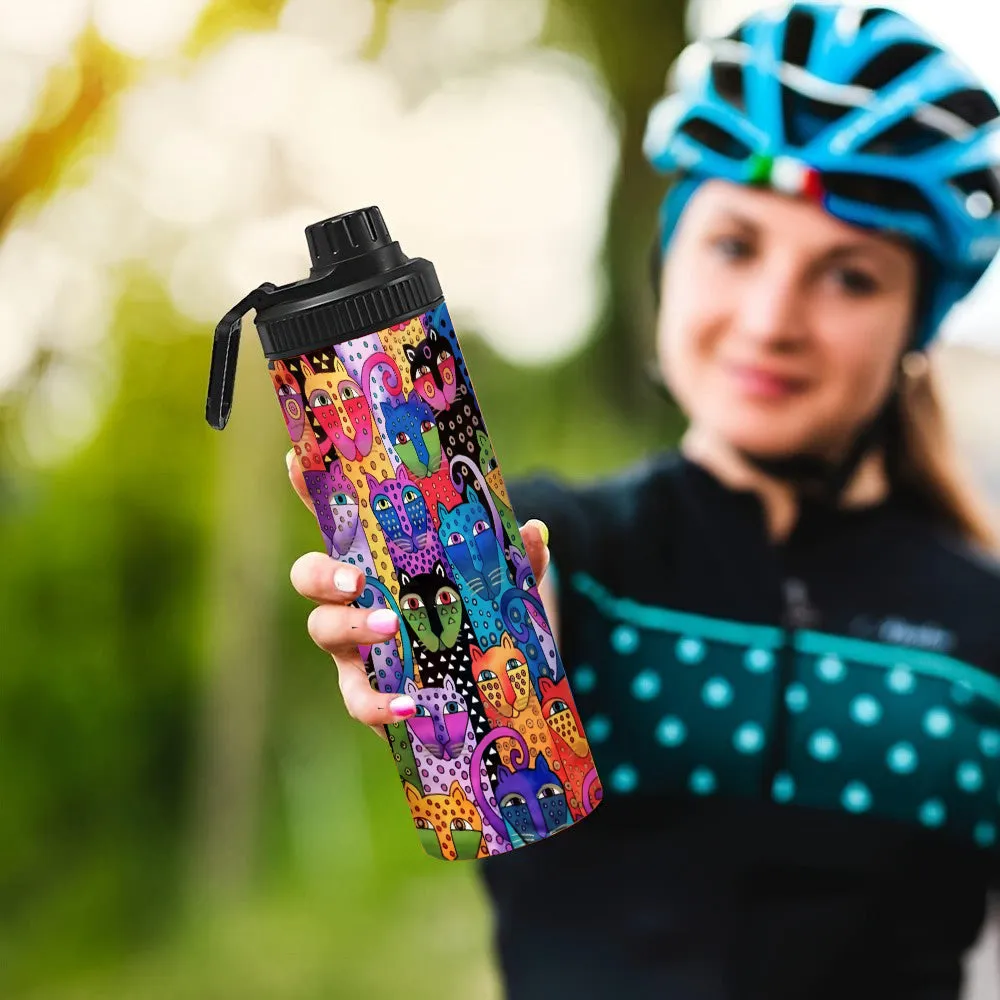 Cute Leopard Water Bottle - Perfect for Cycling, Hiking, Fitness & Outdoor Adventures