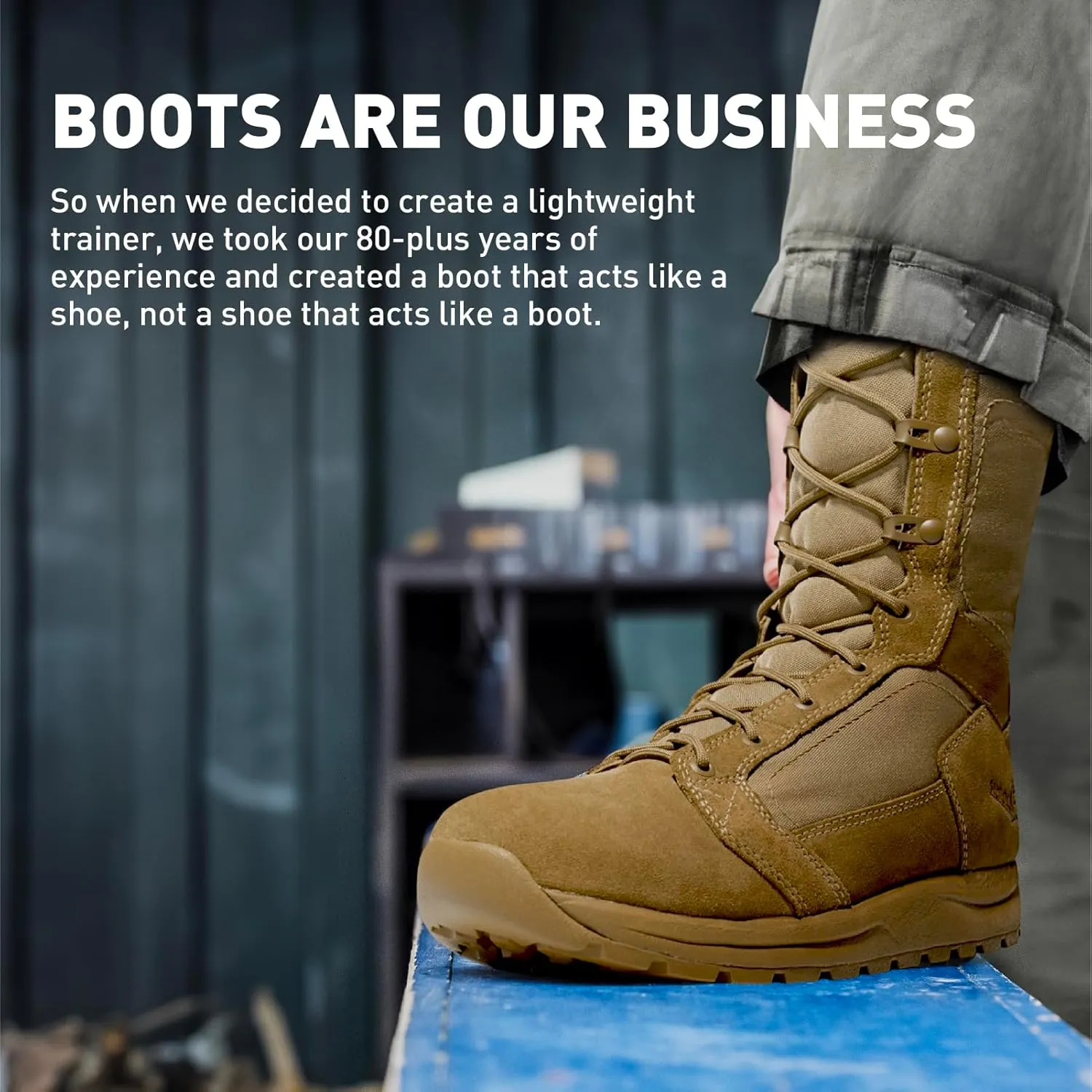 Danner Tachyon 8 Tactical Boots for Men - Ultralight Fast Drying Upper with Abrasion-Resistant Toe, Comfort Footbed, and Non Slip Traction Outsole