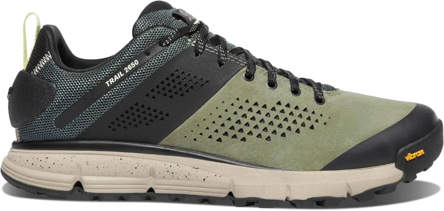 Danner Trail 2650 Hiking Shoes for Men - Durable Suede, Lightweight Textile with Breathable Mesh Lining, Ortholite Footbed & Vibram Traction Outsole