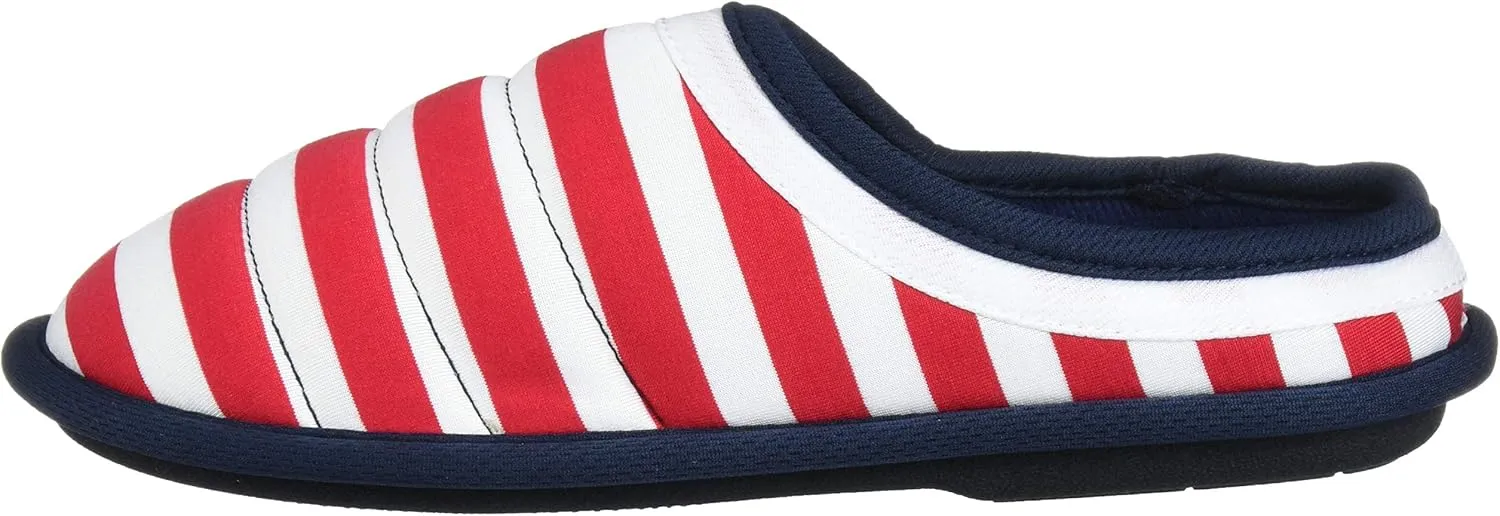 Dearfoams Unisex-Child Kids Toddlers Patriotic Americana Clog for 4th of July Slipper
