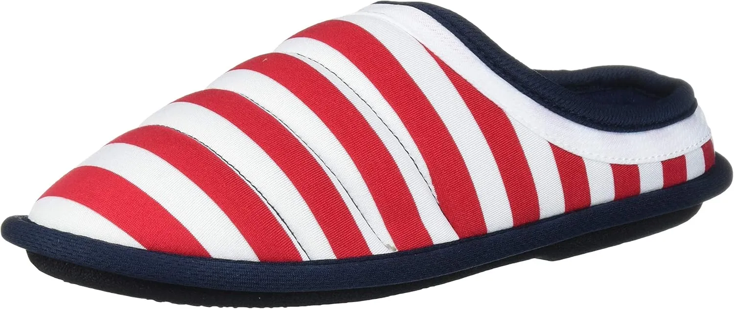 Dearfoams Unisex-Child Kids Toddlers Patriotic Americana Clog for 4th of July Slipper