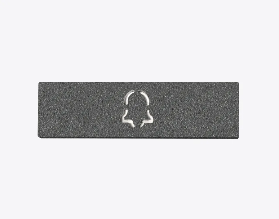 DoorBird D21x video door station cover for call button - Bell - Metal Finish