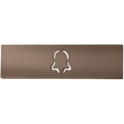 DoorBird D21x video door station cover for call button - Bell - Metal Finish