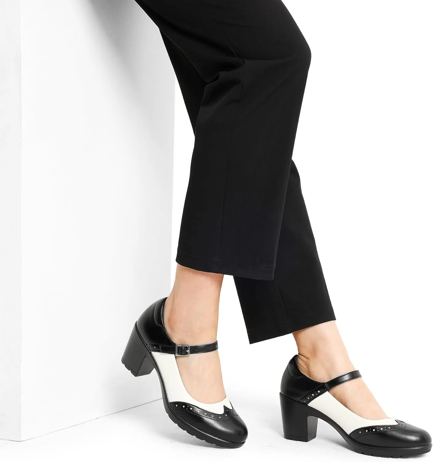DREAM PAIRS Women's Oxfords Mary Jane Dress Shoes Heels for Women