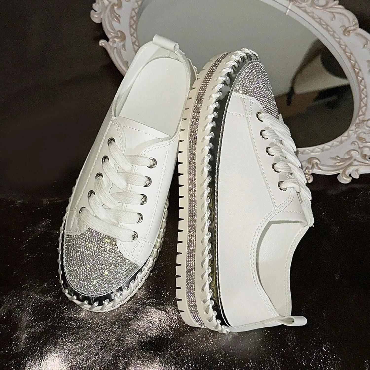 Dress Sneakers for Women Workout Shoes Womens Sneakers Slip On Walking Shoes Running Shoes Lightweight Non Slip Shoes