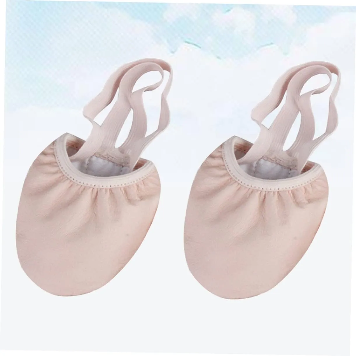 Elastic Band Dance Shoes Half Sole Ballet Shoes Toe Protector Size 41 for Yoga Ballroom Dance