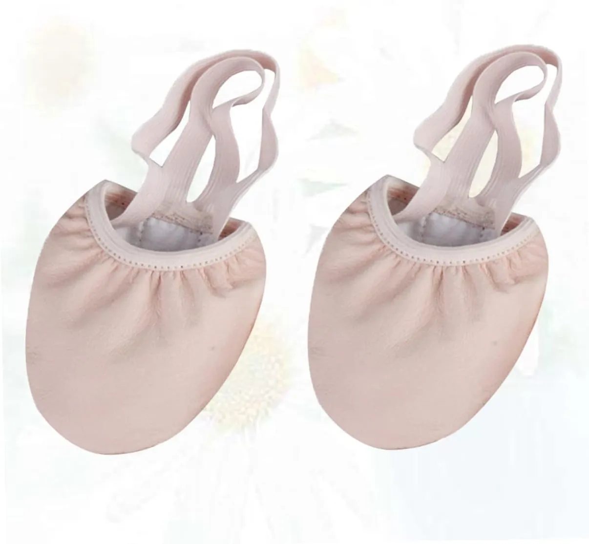 Elastic Band Dance Shoes Half Sole Ballet Shoes Toe Protector Size 41 for Yoga Ballroom Dance