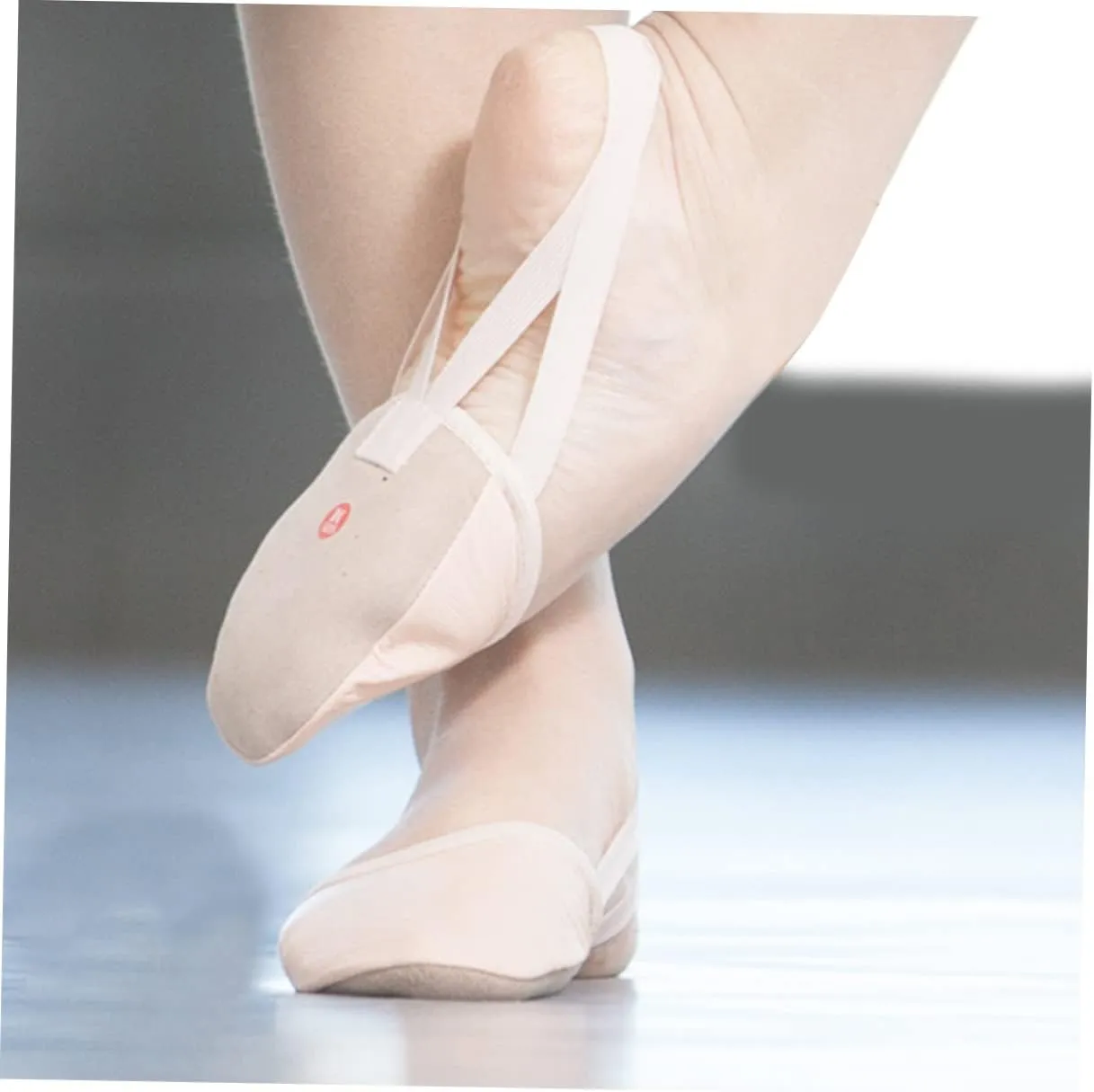 Elastic Band Dance Shoes Half Sole Ballet Shoes Toe Protector Size 41 for Yoga Ballroom Dance