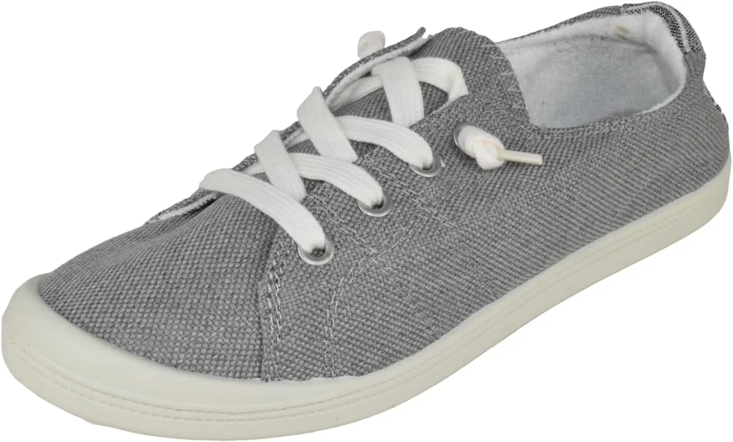 Forever Flat Women's Shoes Linen Canvas Slip-On Sneakers Lace Up Loafers Comfortable Fashion Sneakers