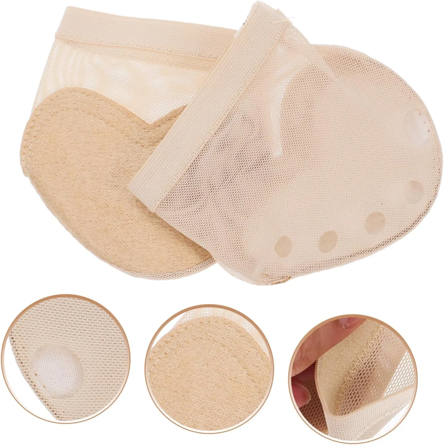 Garneck Ballet Forefoot Cushion Pads Elastic Half Sole for Dancing S Durable Material for Toe Protection for