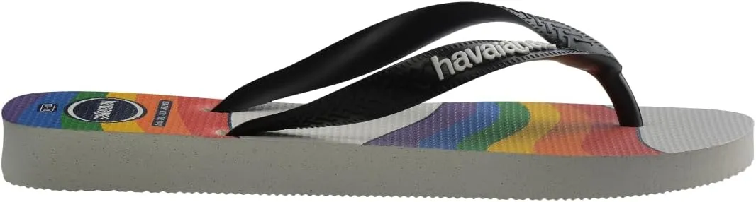 Havaianas for Unisex - Top Pride Flip Flops - White/Black
