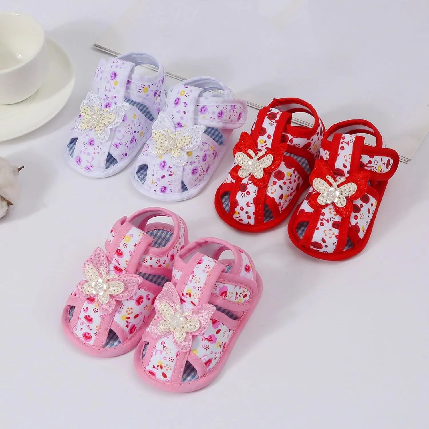 Infant Baby Girl Dress Shoes, Toddler First Walking Mary Jane Flats with Bowknot Non-Slip Soft Sole Wedding Shoes