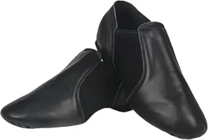 Jazz Shoes for Girls PU Leather Slip On Dance Shoes for Girls and Boys, Breathable & Durable for Dance Class & Performances(Black,44)