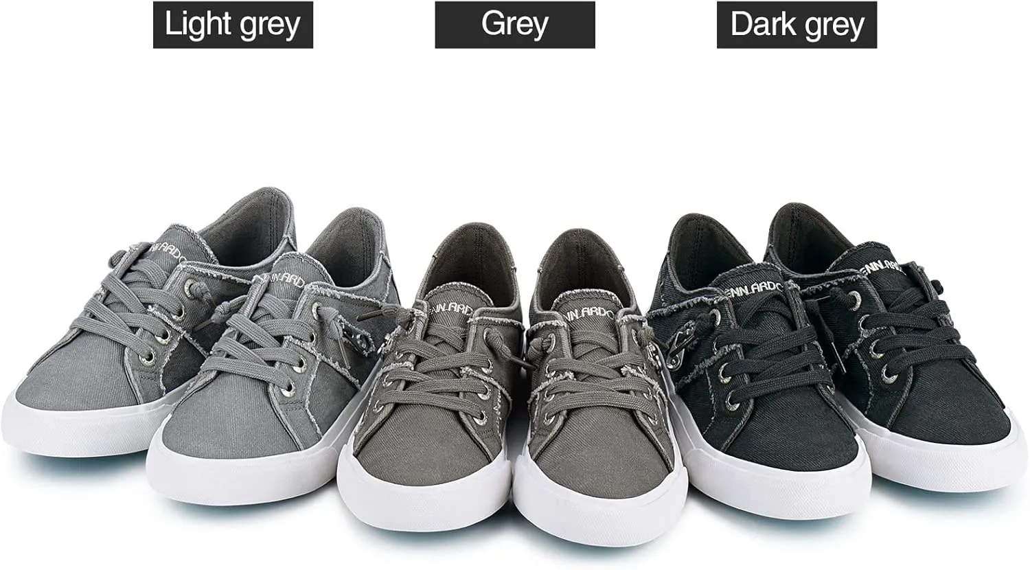 JENN ARDOR Women's Fashion Slip on Sneakers Tennis Shoes Non Slip Casual Canvas Shoes for Women Comfortable Walking Shoes Low Top Sneakers Flats with Zipper