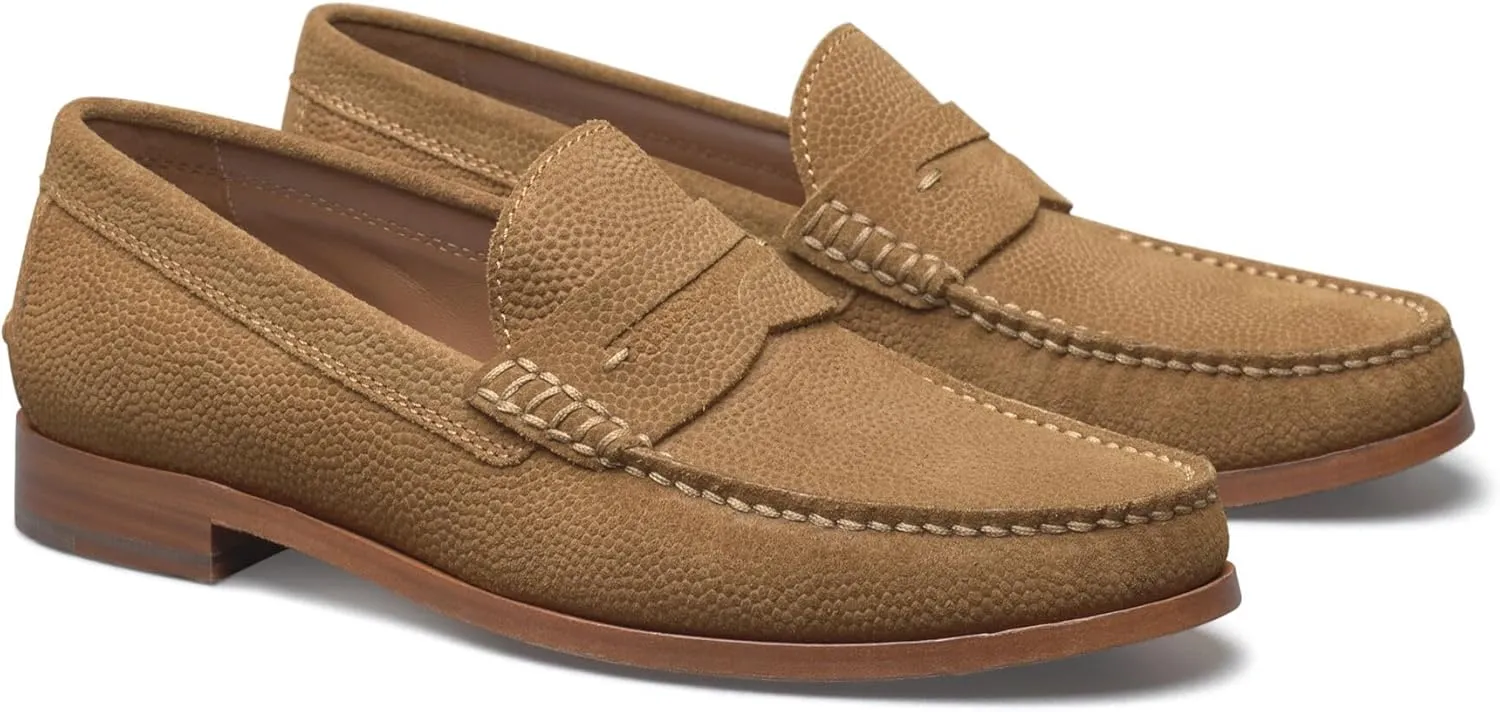 Johnston & Murphy Mens Baldwin Penny Shoes  Mens Dress Shoes, Leather Moccasin Shoes, Dress Shoes for Men, Durable Rubber Sole & Cushioned Footbed, Mens Penny Loafers