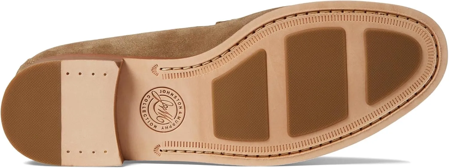 Johnston & Murphy Mens Baldwin Penny Shoes  Mens Dress Shoes, Leather Moccasin Shoes, Dress Shoes for Men, Durable Rubber Sole & Cushioned Footbed, Mens Penny Loafers