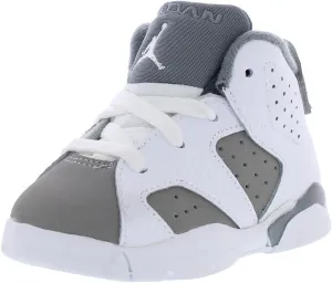 Jordan Baby Boy's 6 Retro (Infant/Toddler) White/Medium Grey/Cool Grey 9 Toddler M