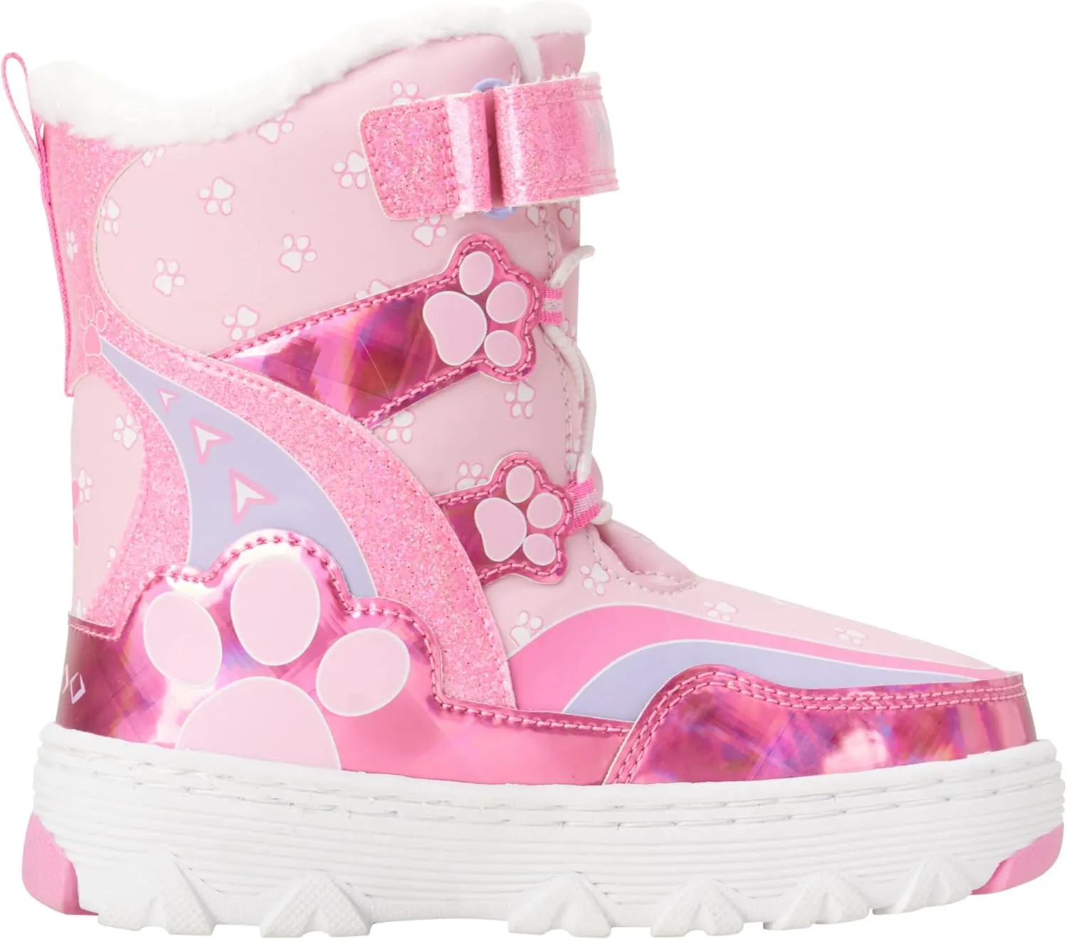 Josmo Girl's Paw Patrol Winter Water Resistant Fleece Lined Insulated Snow Boots (6T-12)